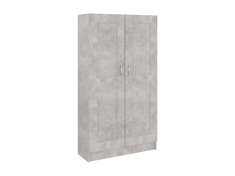 Armoire de rangement Gris béton 82,5x30,5x150 Ranka