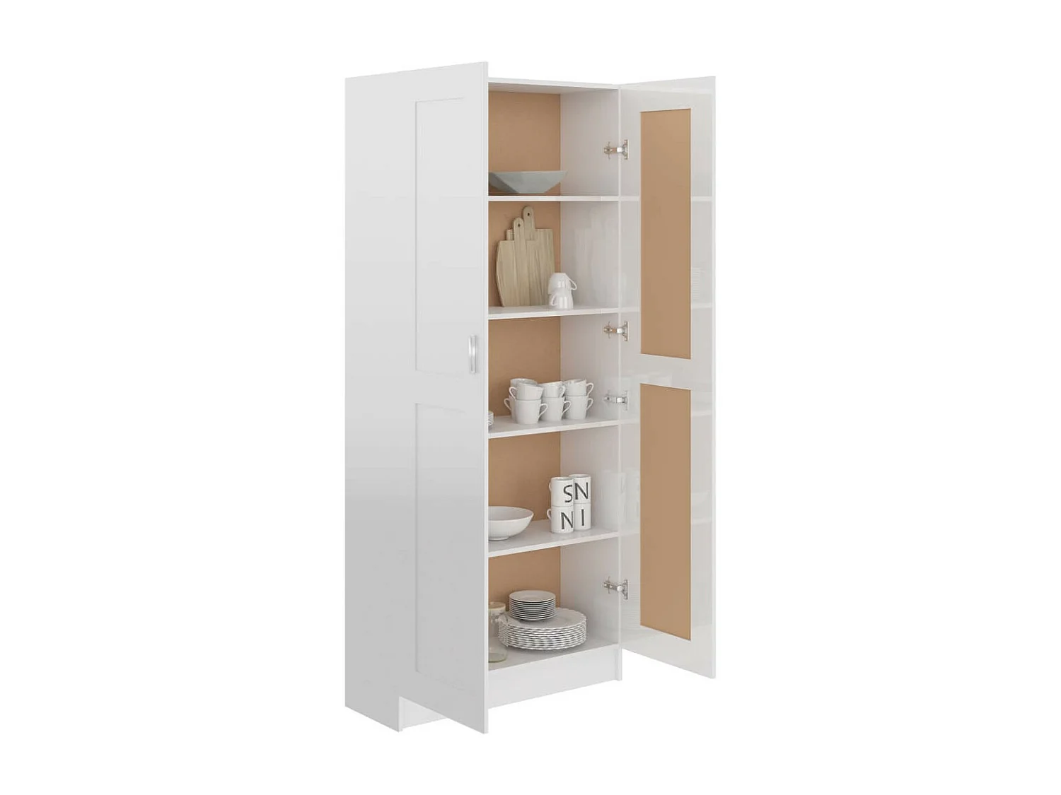 Armoire de rangement Blanc brillant 82,5x30,5x185,5