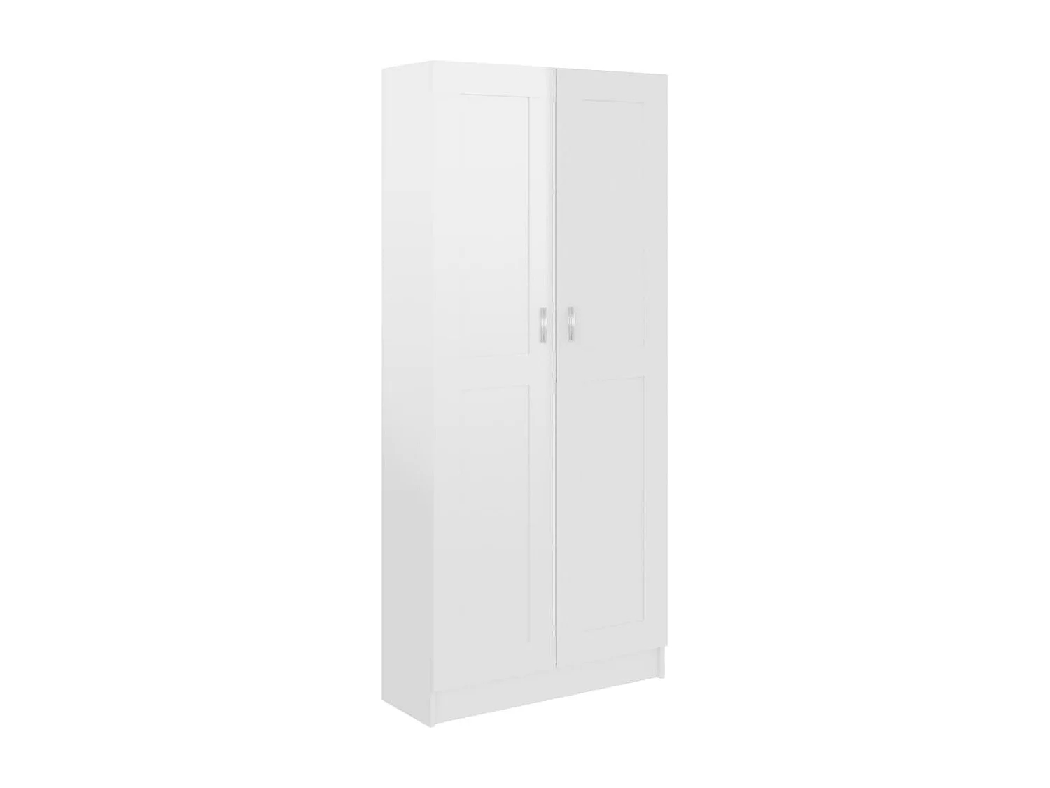 Armoire multifonction 2 portes Kala 82cm - Un rangement tout-en-un pour votre maison-Blanc brillant