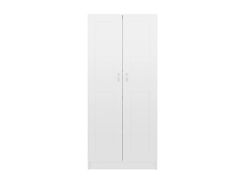 Armoire multifonction 2 portes Kala 82cm - Un rangement tout-en-un pour votre maison-Blanc brillant