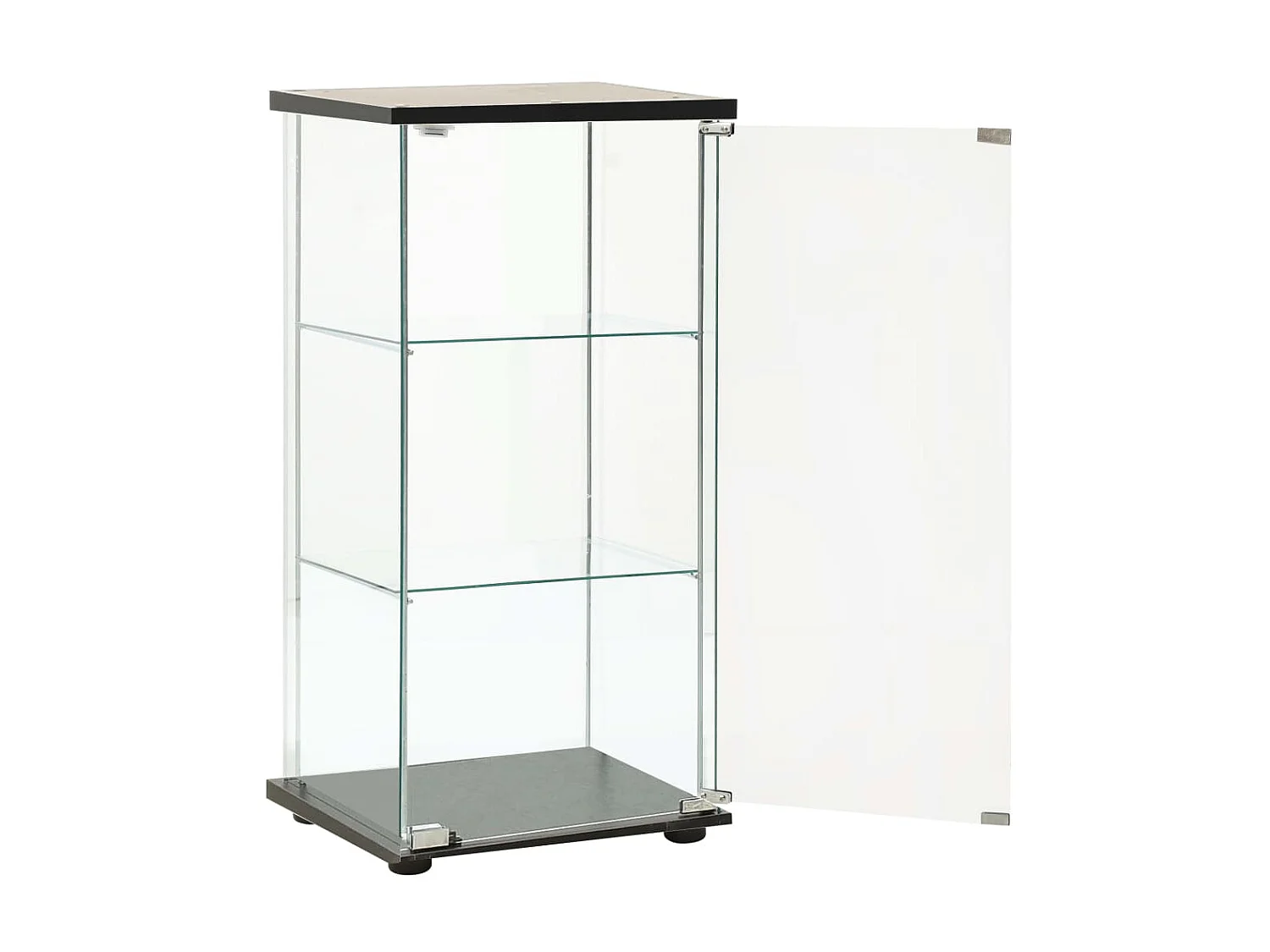 Armoire de rangement Verre trempé Noir