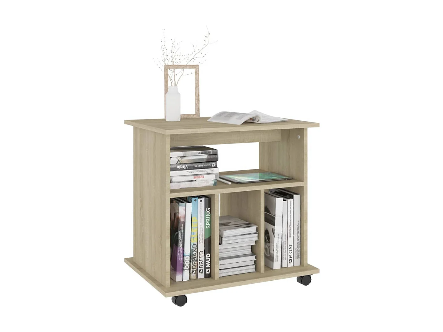 Armoire à roulettes Chêne sonoma 60x45x60