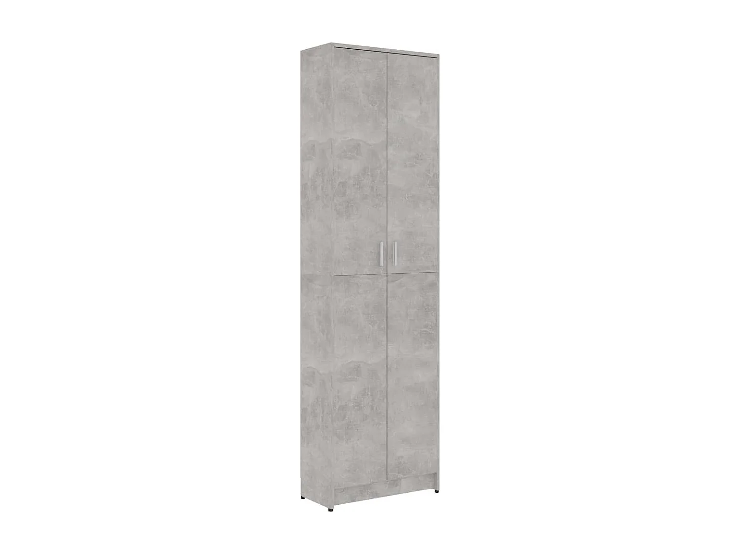 Gangkast 55x25x189 cm bewerkt hout betongrijs