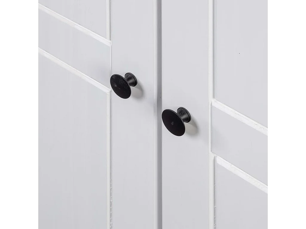 Garde-robe Blanc 80x50x171,5 Pin massif Assortiment Panama