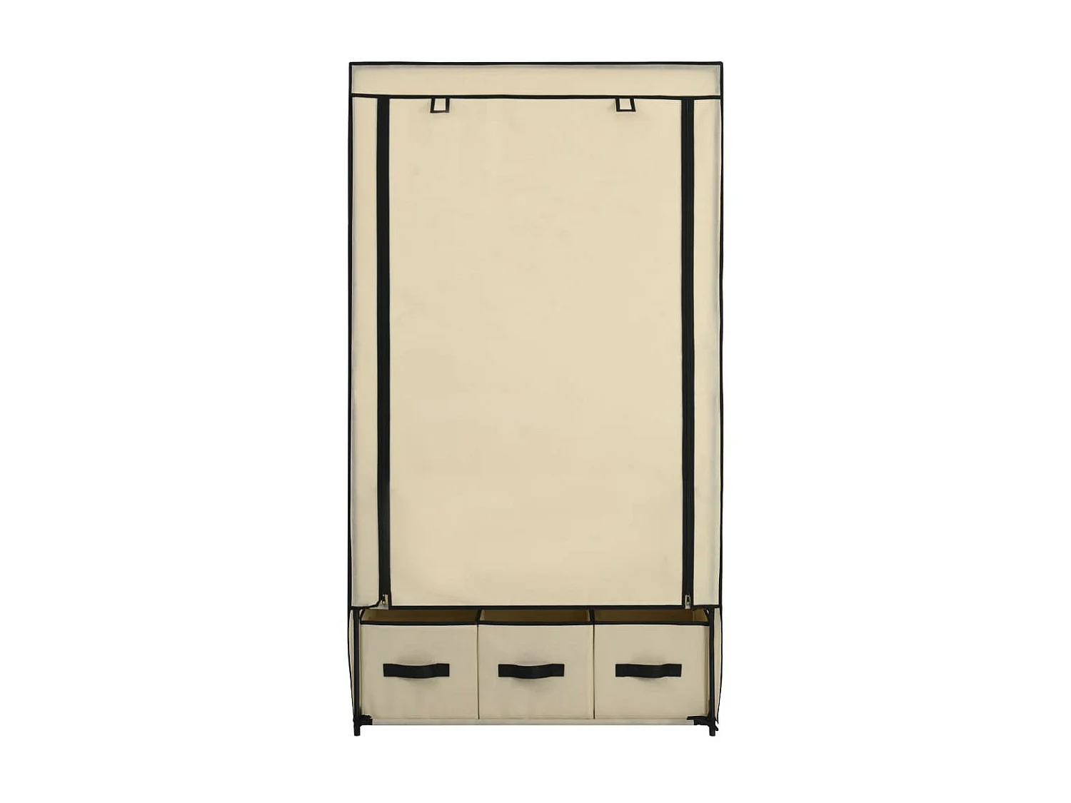 Garde-robe Crème 87 x 49x159 Tissu