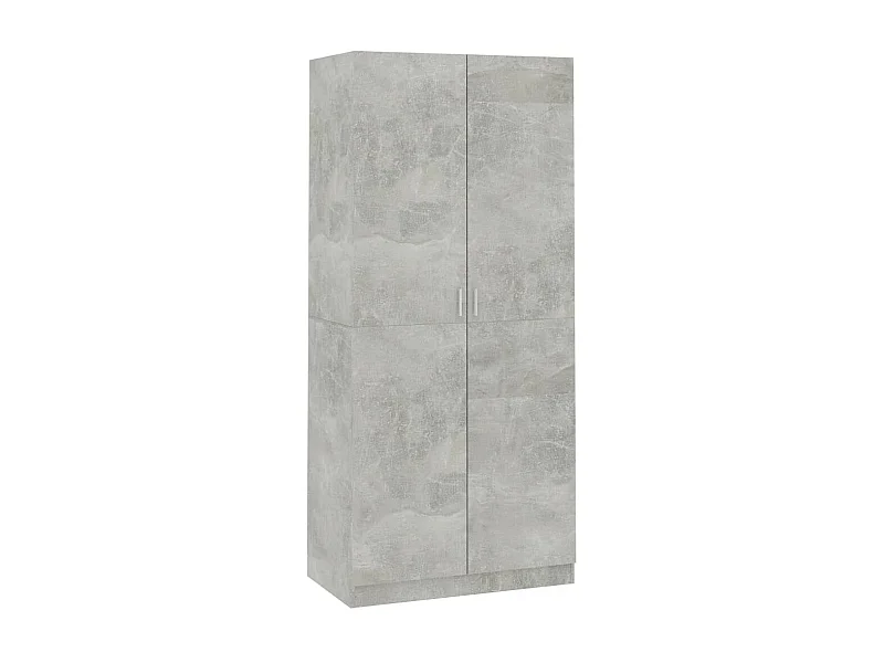 Garde-robe Gris béton 90x52x200