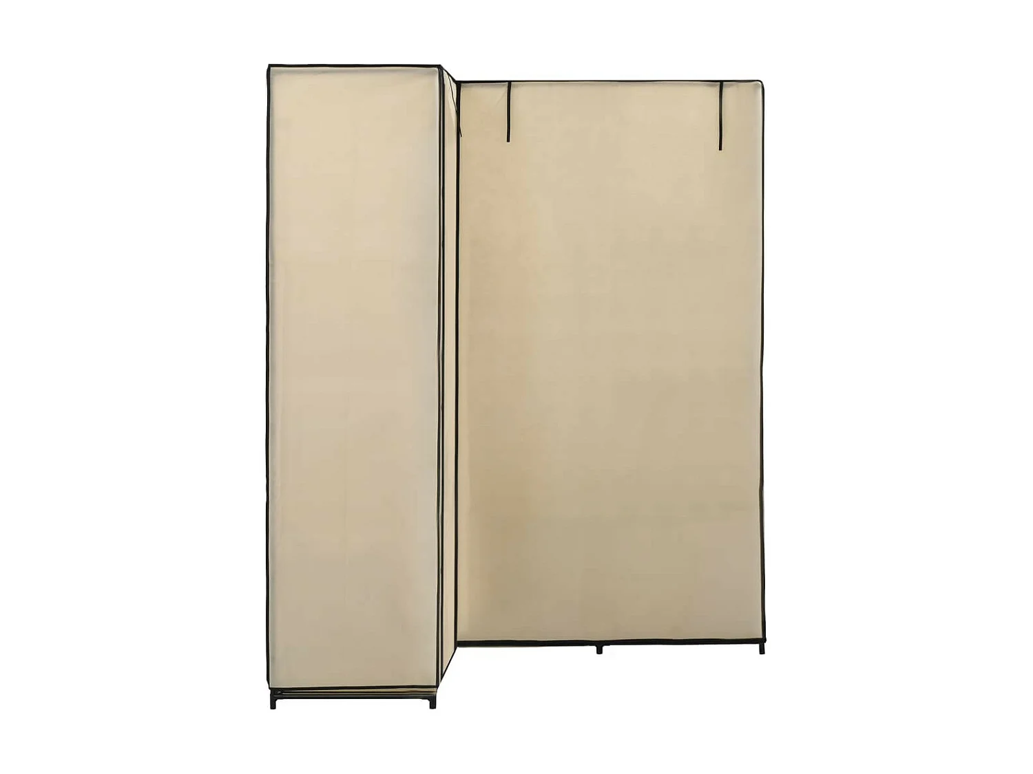 Garde-robe d'angle Crème 130 x 87x169