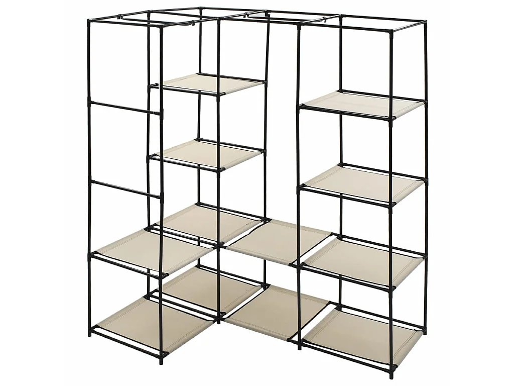 Garde-robe d'angle Crème 130 x 87x169