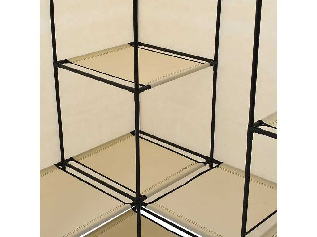 Garde-robe d'angle Crème 130 x 87x169