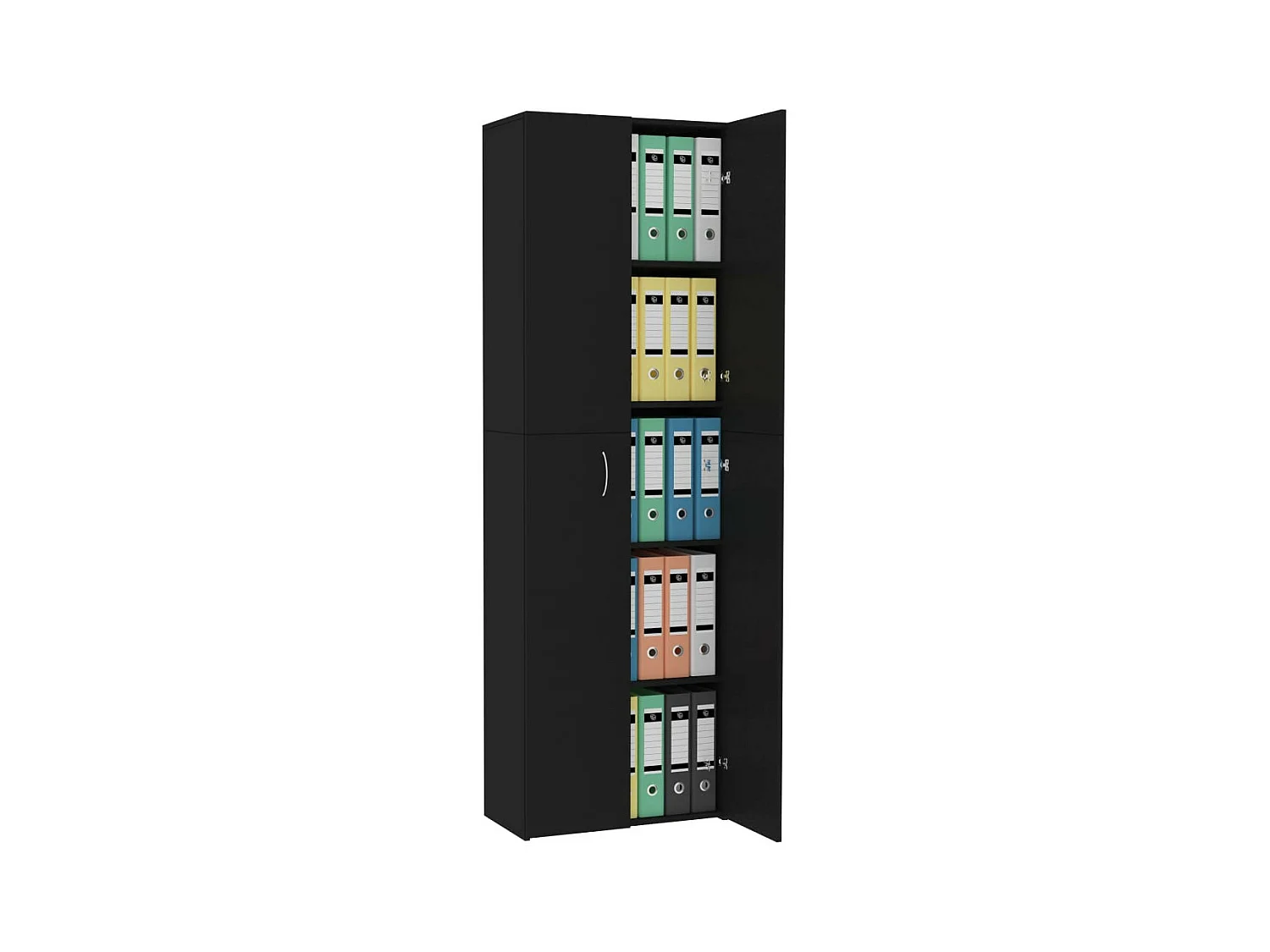 Armoire de bureau Noir 60 x 32x190