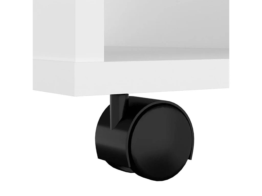 Armoire à roulettes Blanc 60x53x72