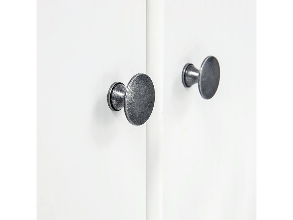 Garde-robe à 3 portes Hill Range Blanc 127x50x170 Pin solide