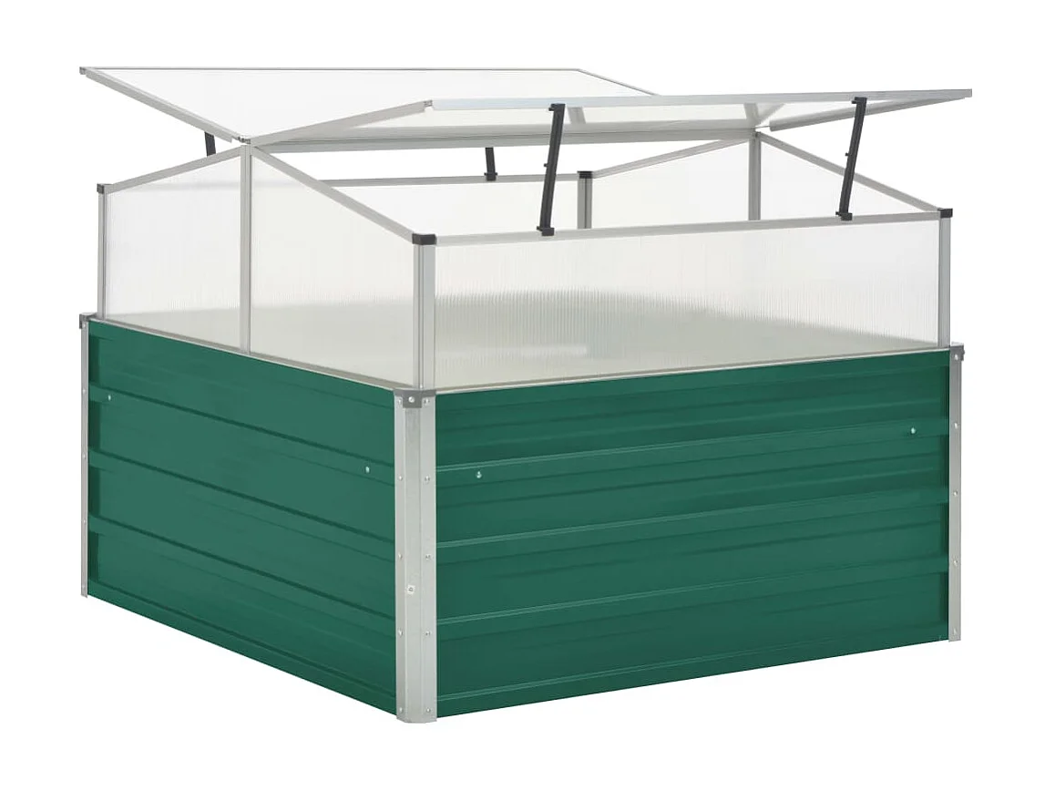 Serre Vert 100x100x77 Acier galvanisé