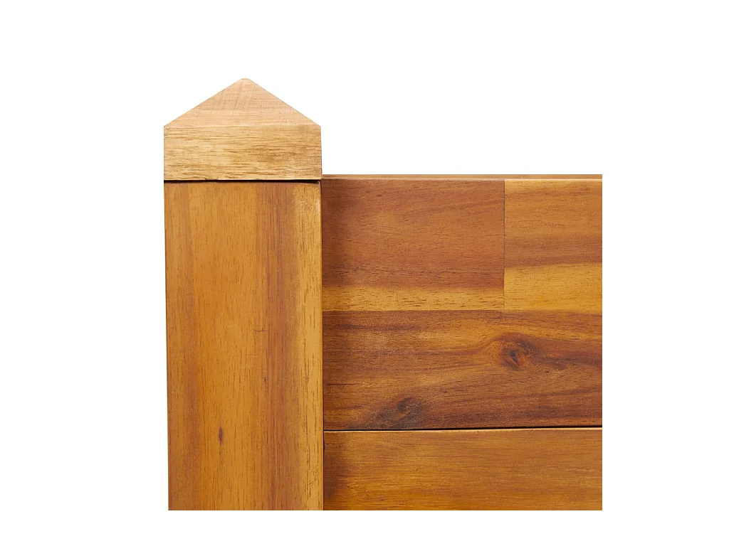 Lit surélevé de jardin 60x60x44 Bois massif d'acacia