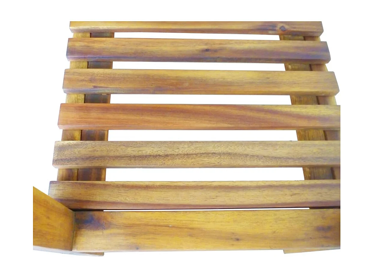 Jardinière Bois massif d'acacia et zinc