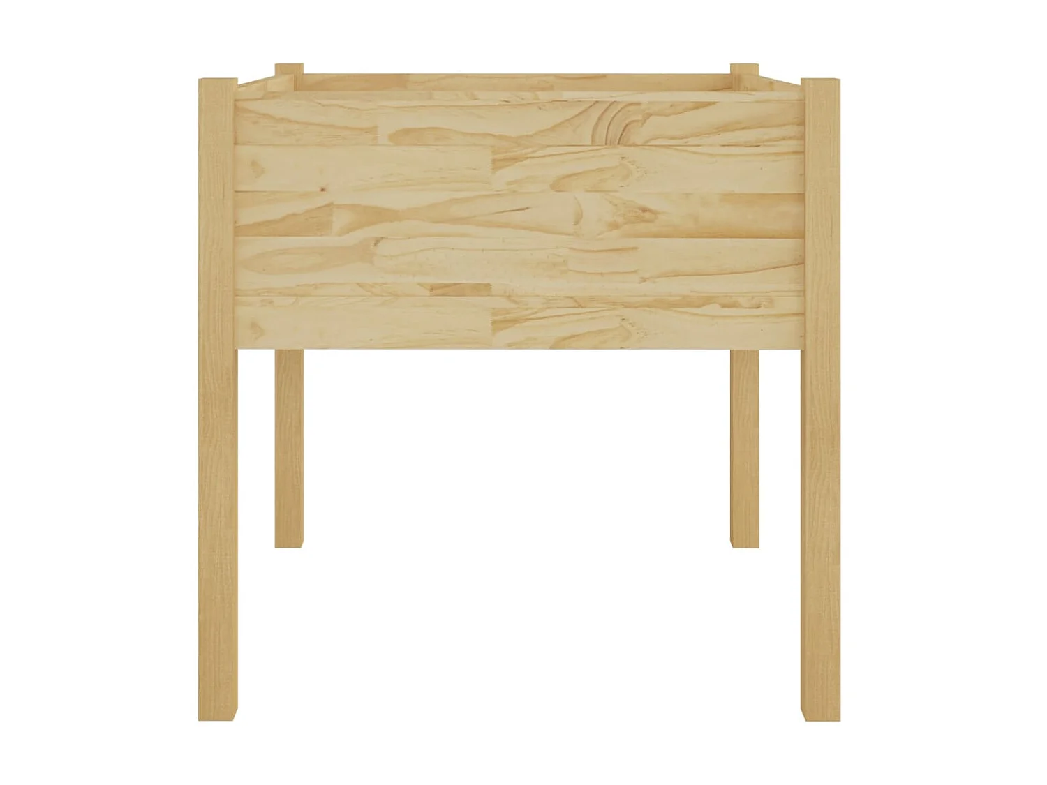 Jardinières d'extérieur 2 pcs 70x70x70 Bois de pin massif