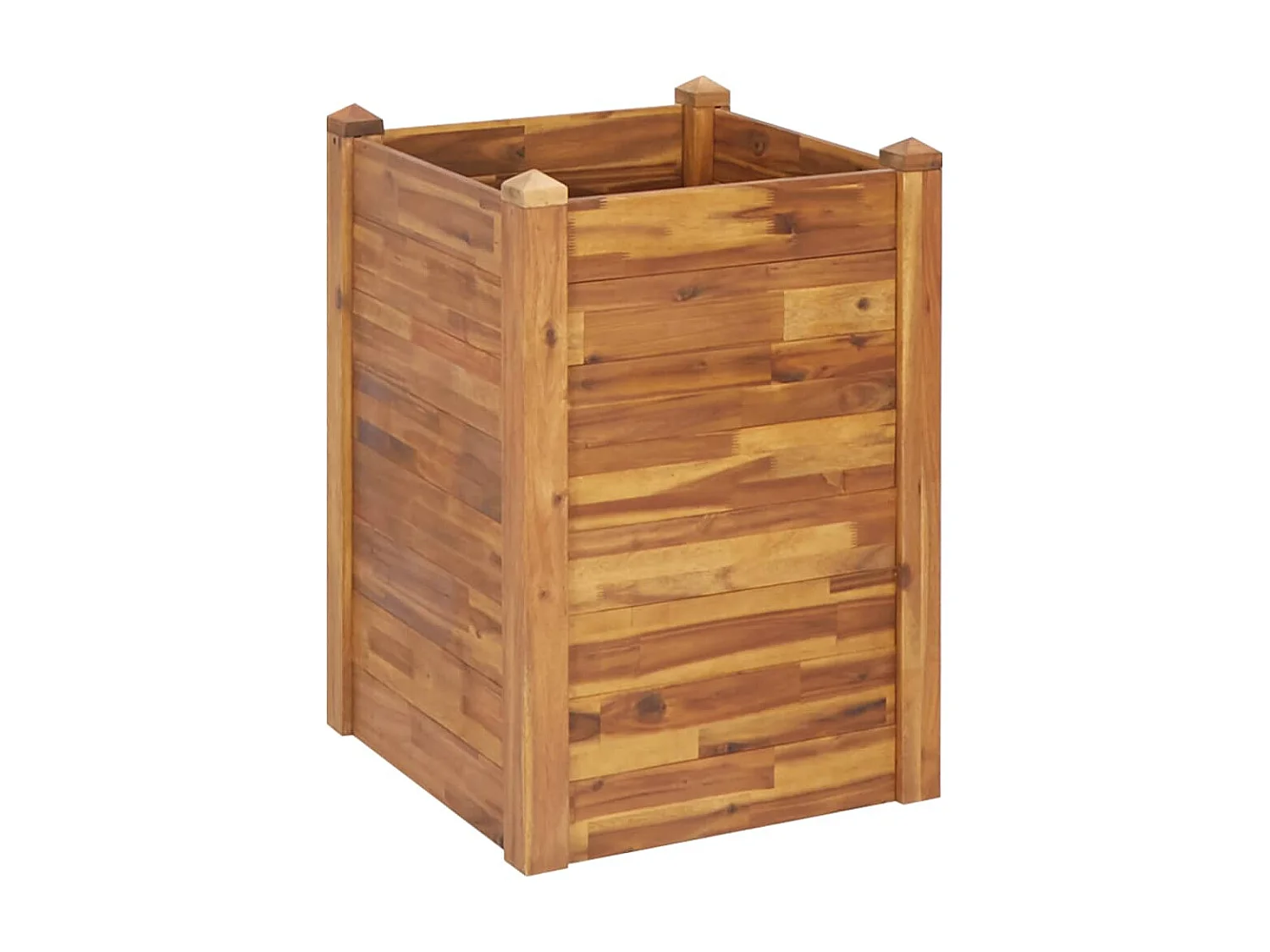 Jardinière 60x60x84 Bois massif d'acacia