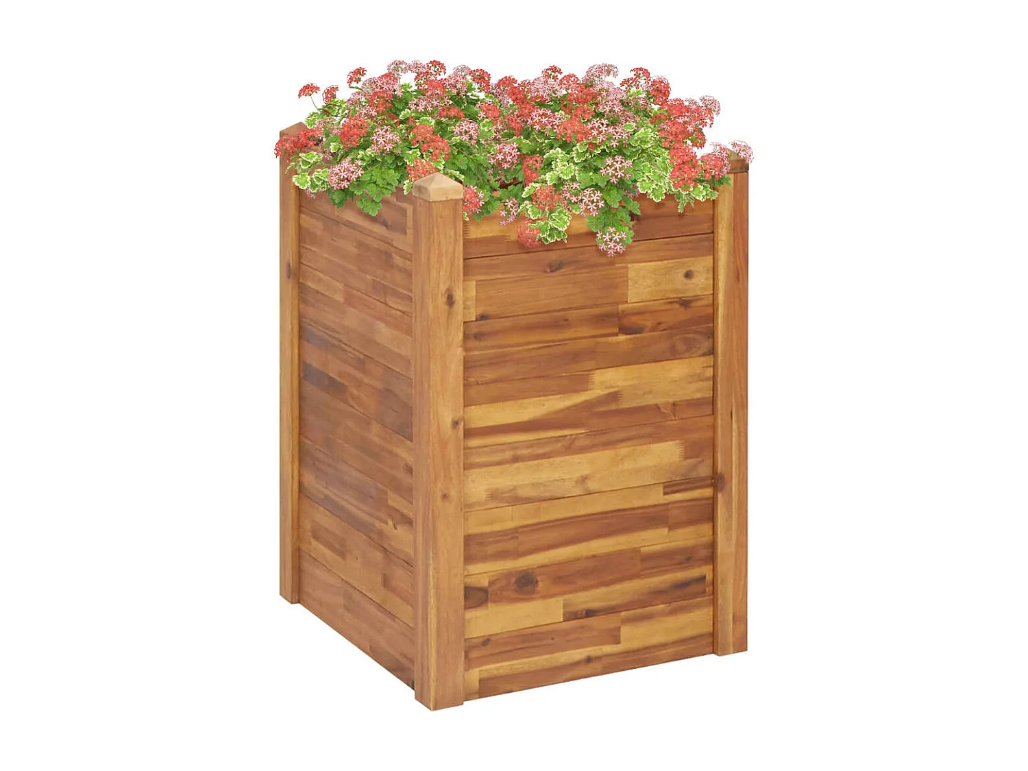 Jardinière 60x60x84 Bois massif d'acacia
