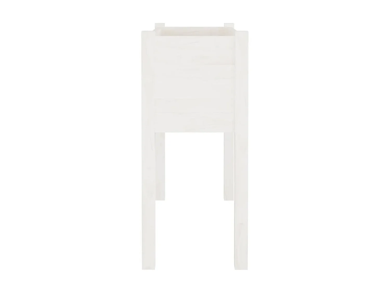 Jardinières 2 pcs Blanc 70x31x70 Bois de pin massif