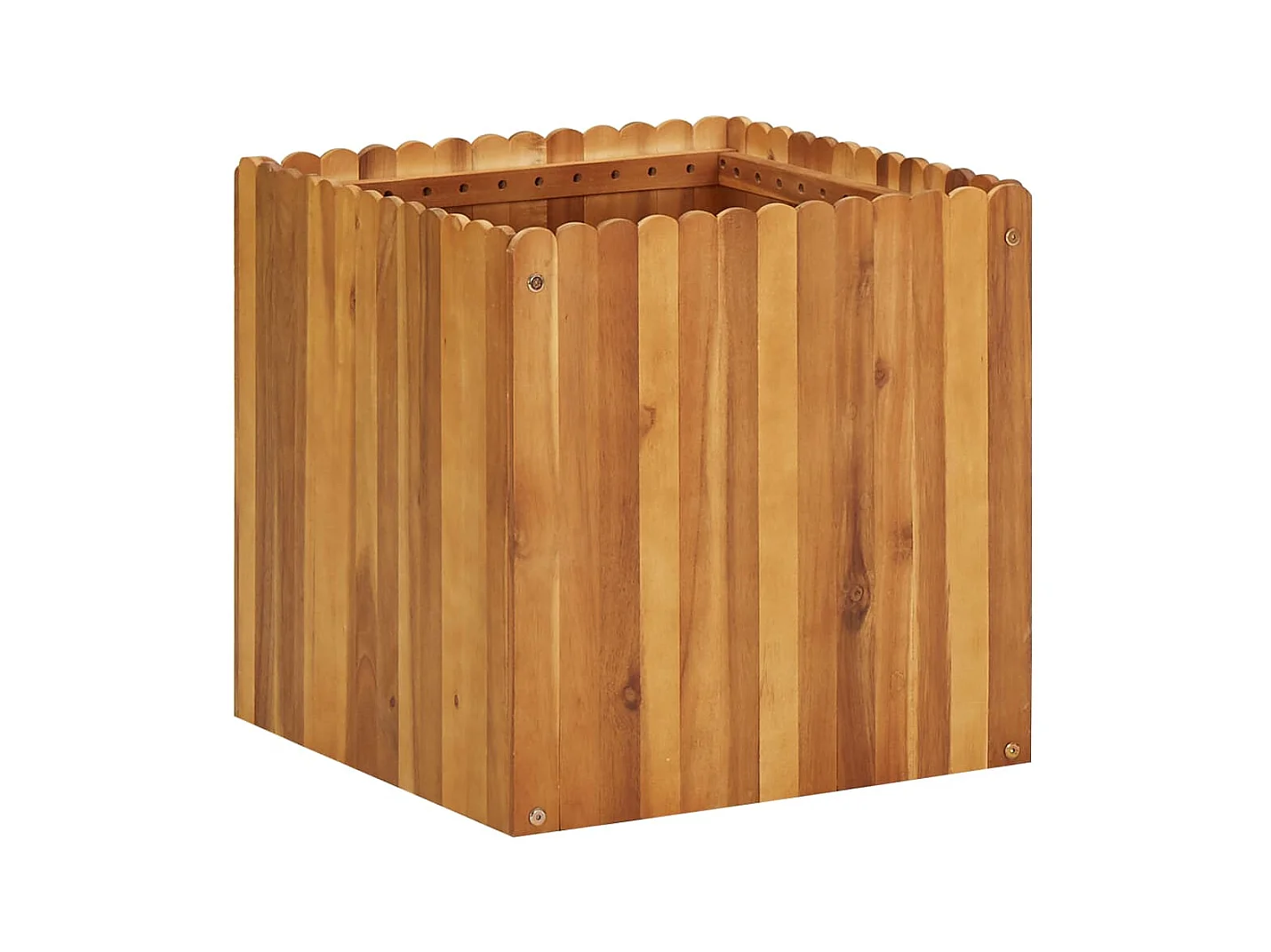 Jardinière 50x50x50 Bois massif d'acacia