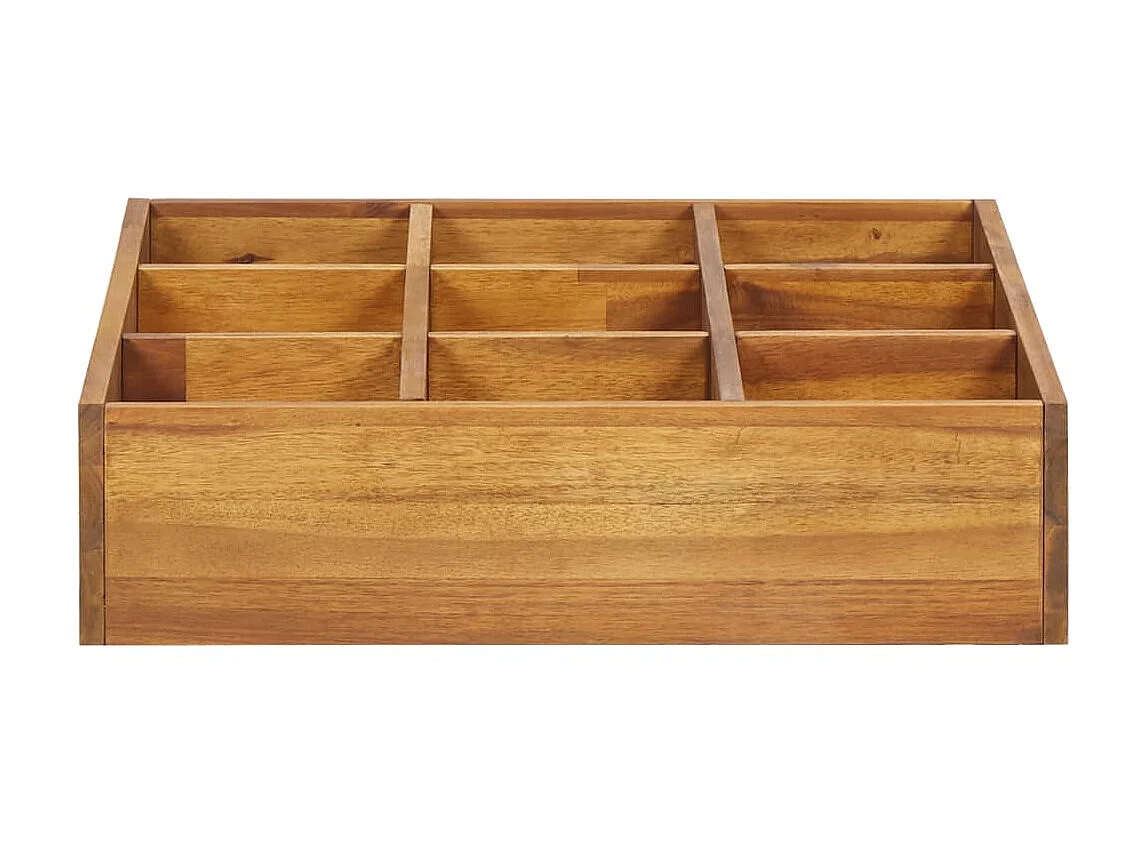 Jardinièrede jardin à herbes Bois d'acacia massif 60x60x15