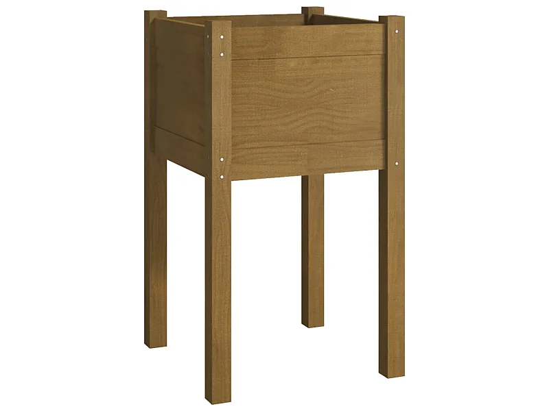 Jardinière d'extérieur Marron miel 40x40x70 Pin massif