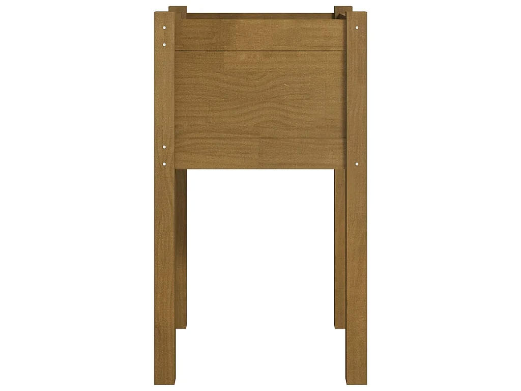 Jardinières 2 pcs Marron miel 40x40x70 Bois de pin massif
