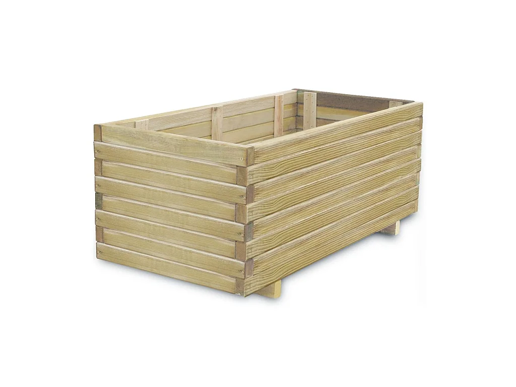 Jardinière rectangulaire 100 x 50x40 Bois