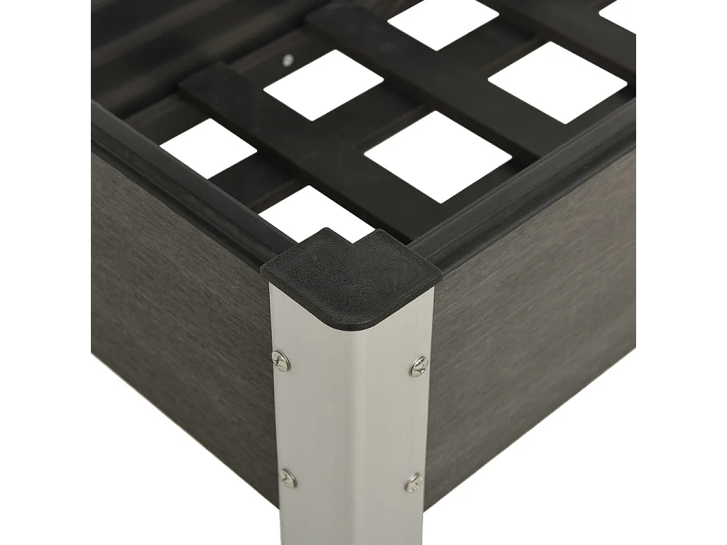 Jardinière 75x40x75 WPC Gris