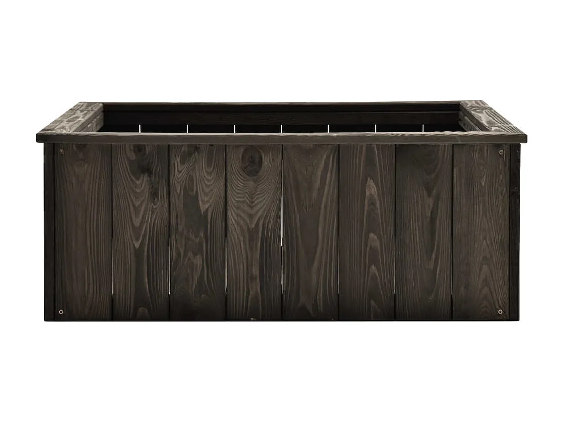 Jardinière Gris foncé 74x77x30 Bois de pin massif