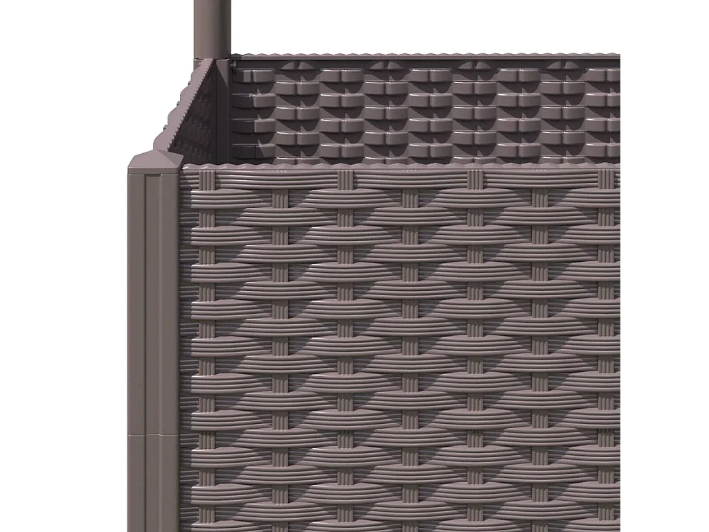 Jardinière avec treillis Marron 80x40x136 PP