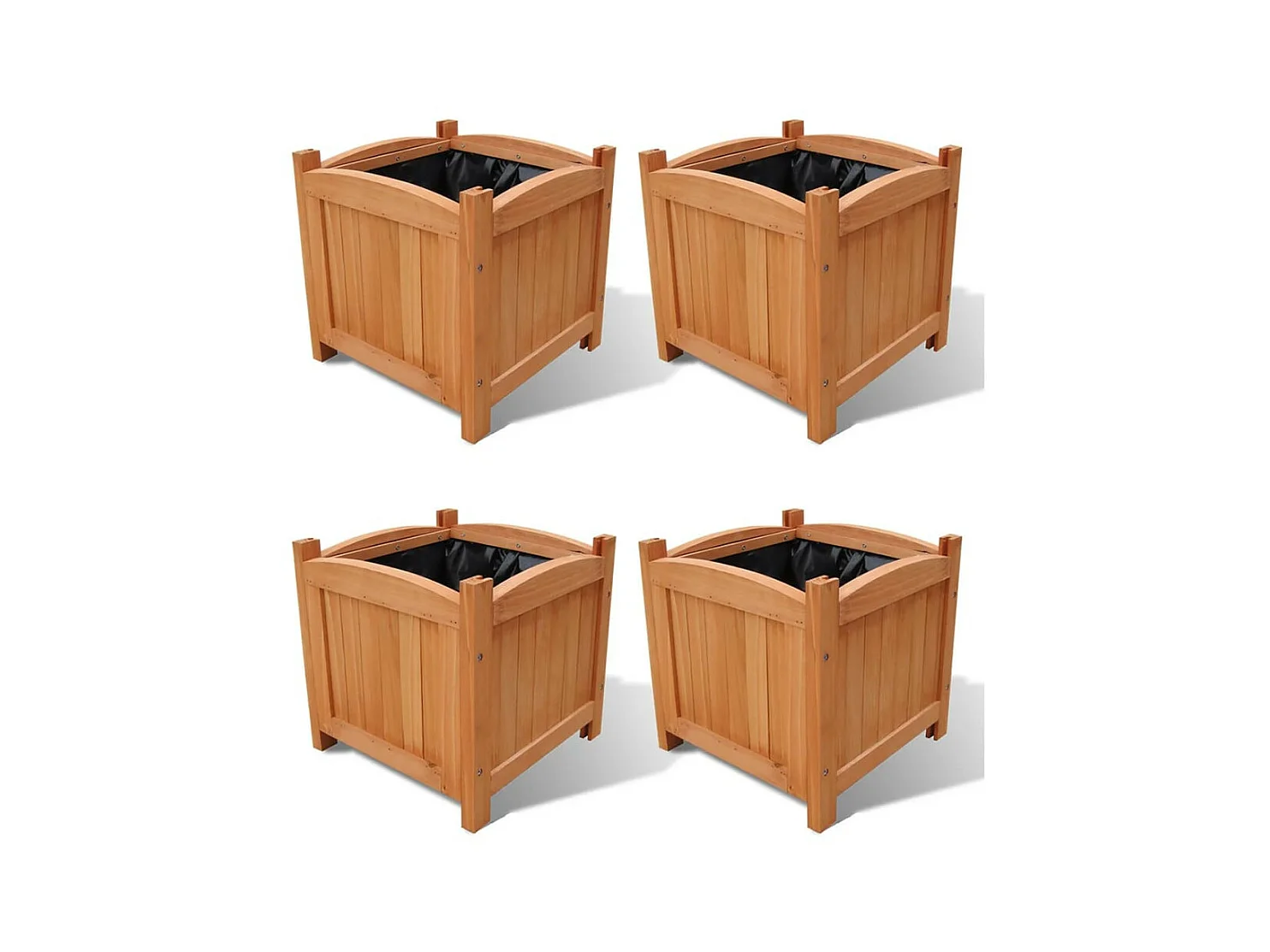 Jardinières 4 pcs 30 x 30x30