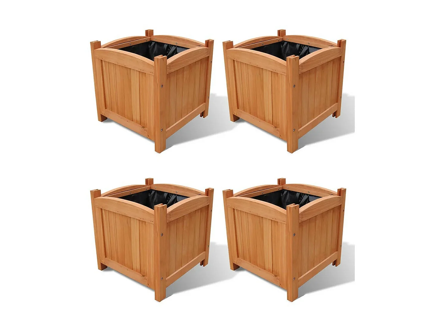 Jardinières 4 pcs 30 x 30x30