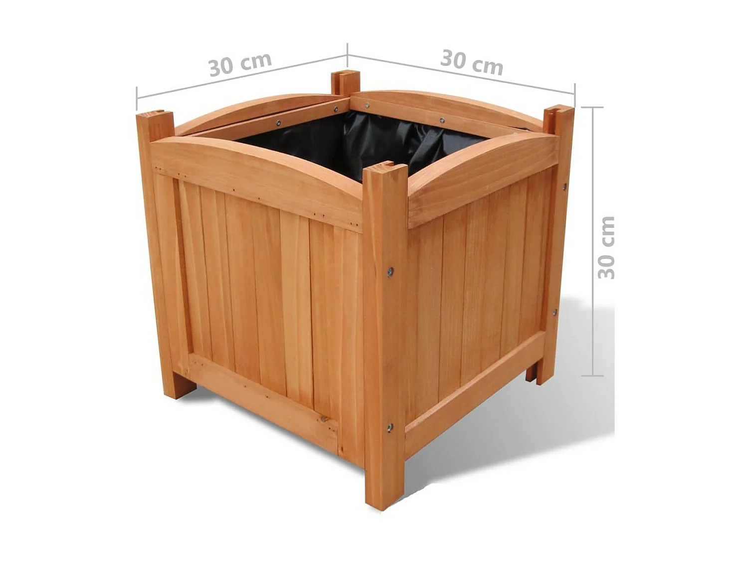 Jardinières 4 pcs 30 x 30x30