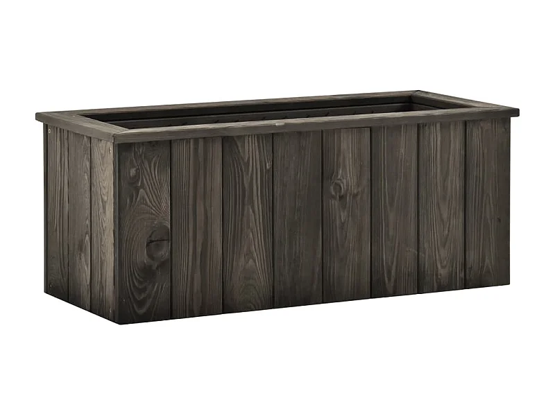 Lit surélevé Gris foncé 74x32x30 Bois de pin massif