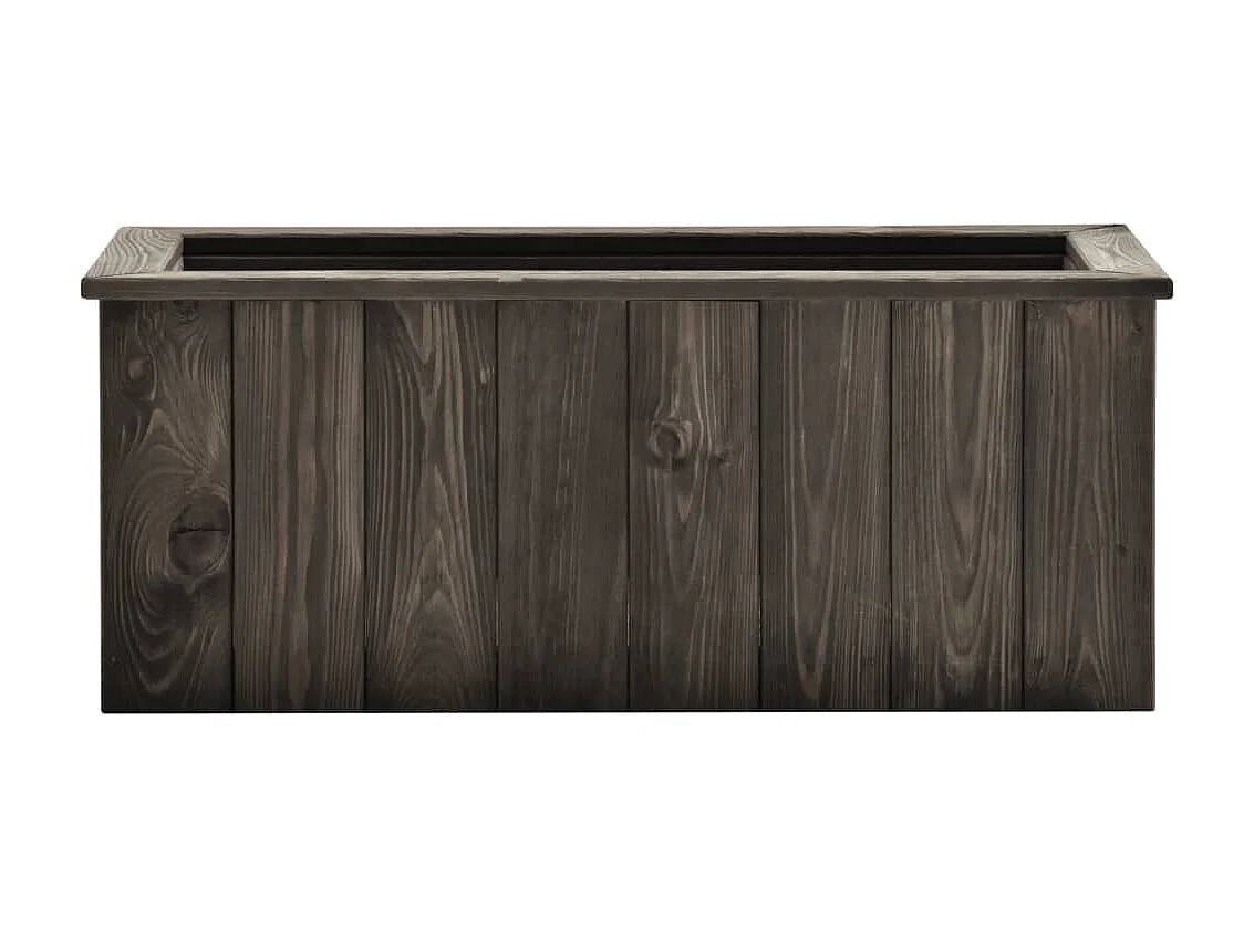 Lit surélevé Gris foncé 74x32x30 Bois de pin massif