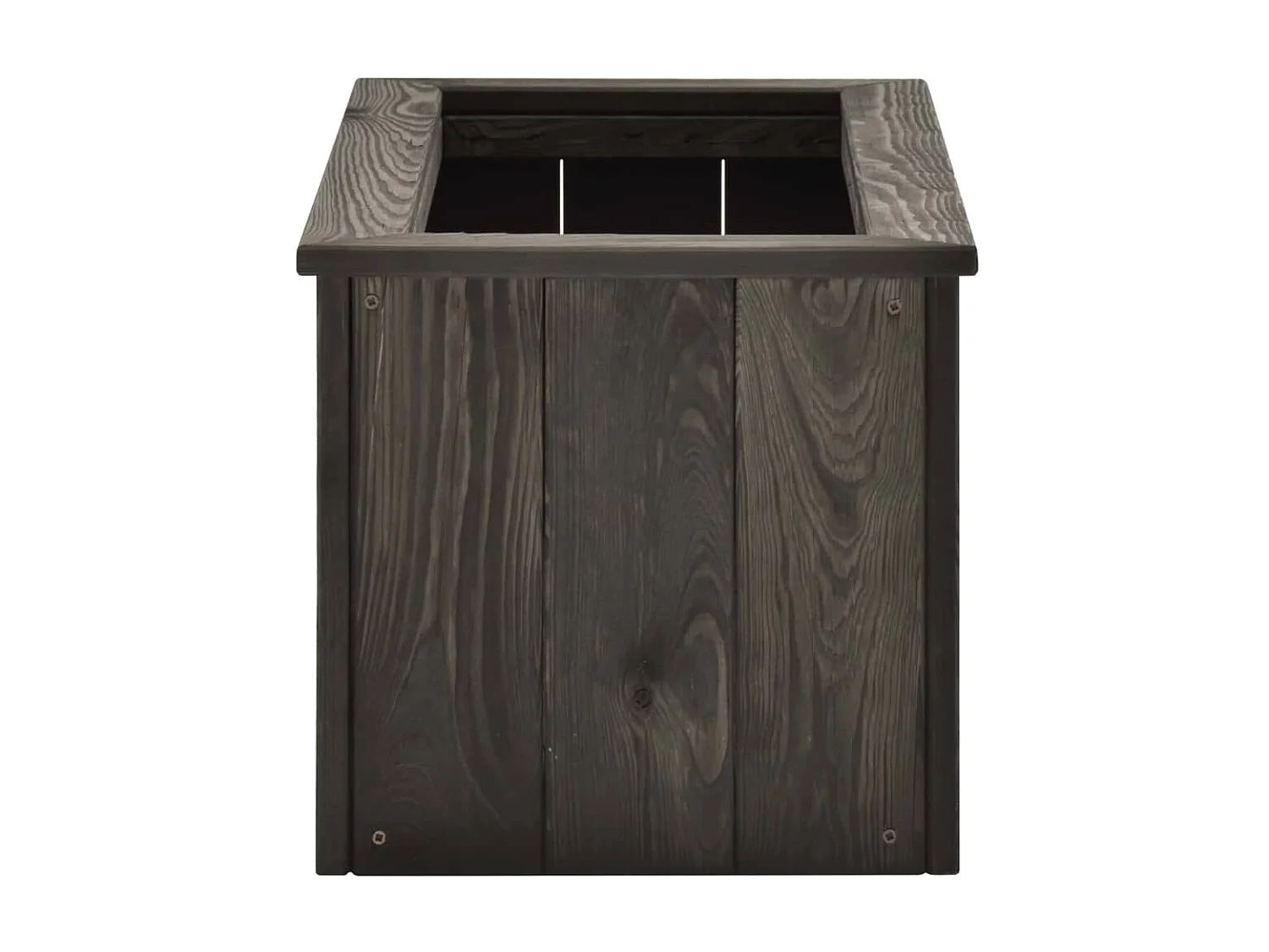 Lit surélevé Gris foncé 74x32x30 Bois de pin massif