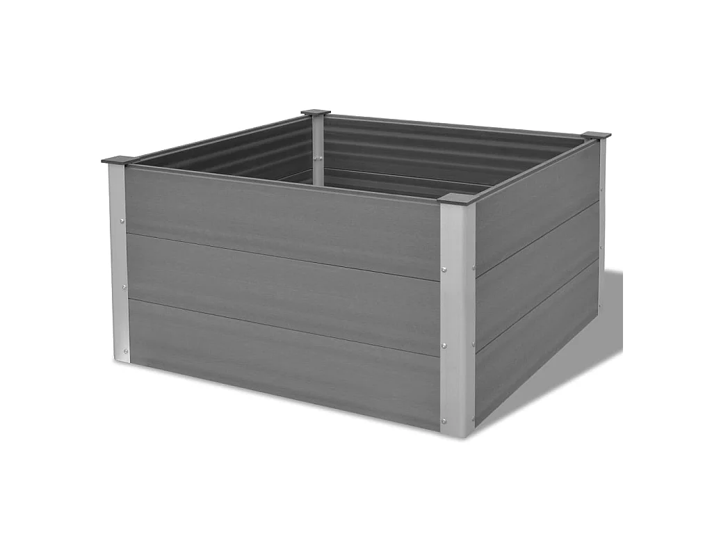 Jardinière WPC 100x100x54 Gris