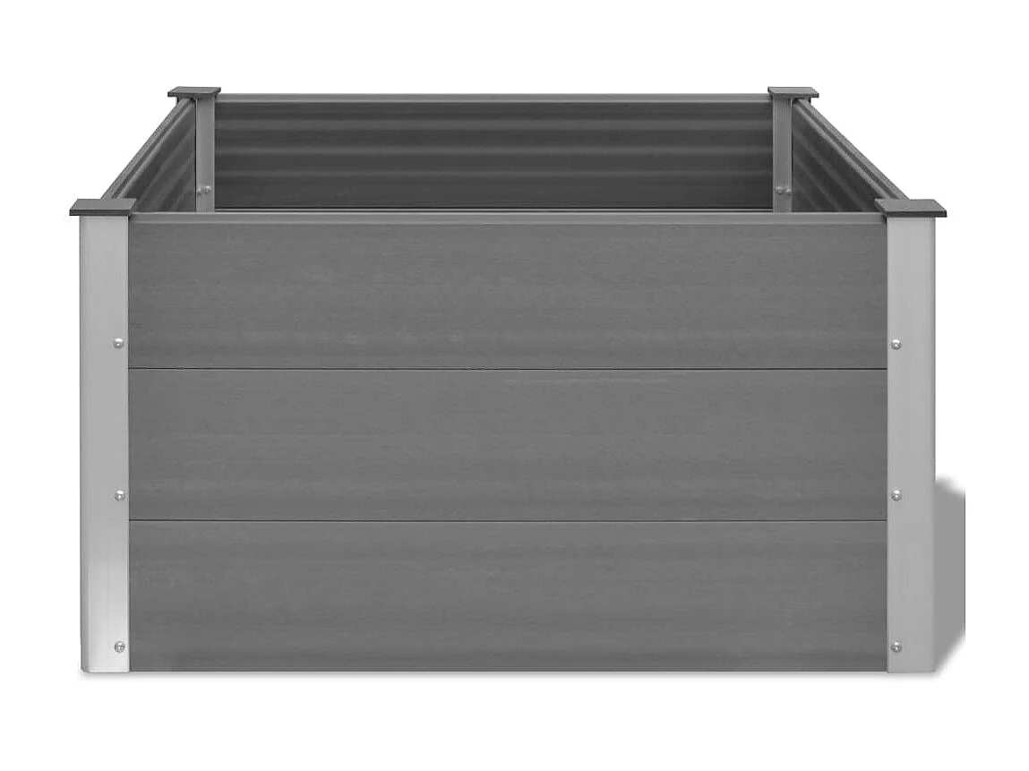 Jardinière WPC 100x100x54 Gris