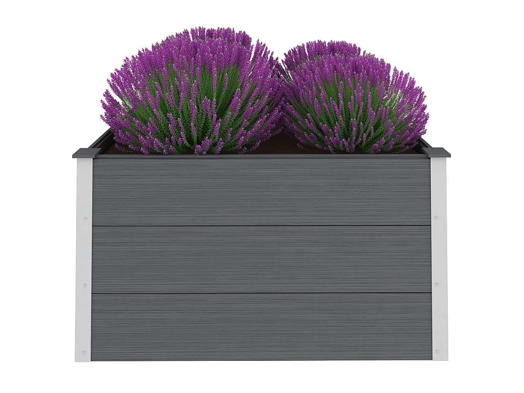 Jardinière WPC 100x100x54 Gris