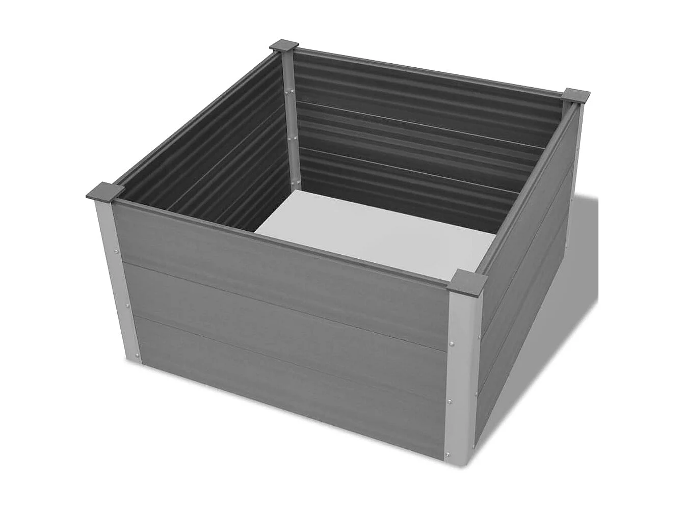 Jardinière WPC 100x100x54 Gris