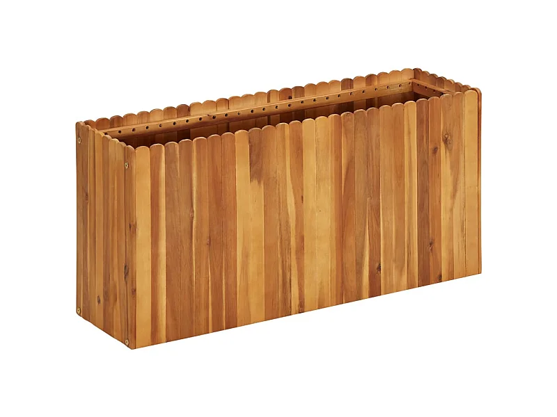 Lit surélevé de jardin 100x30x50 Bois massif d'acacia