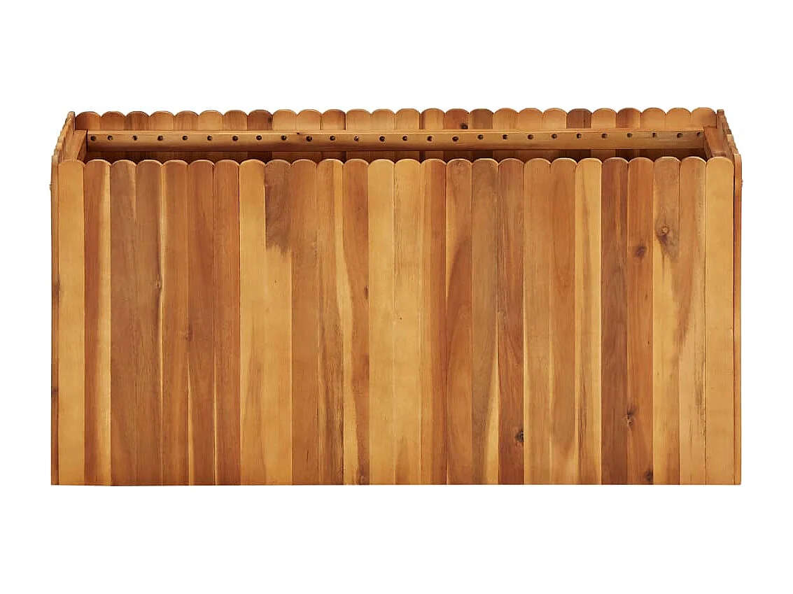 Lit surélevé de jardin 100x30x50 Bois massif d'acacia