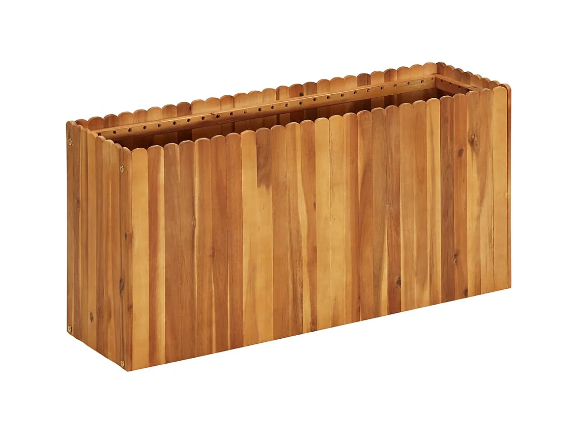 Lit surélevé de jardin 100x30x50 Bois massif d'acacia