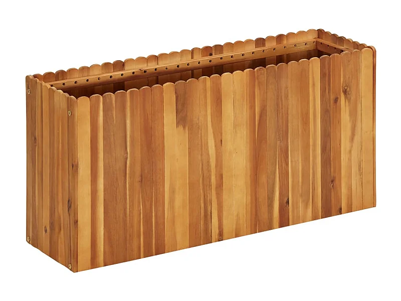 Lit surélevé de jardin 100x30x50 Bois massif d'acacia
