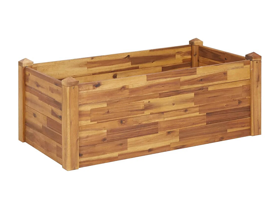Jardinière 110x60x44 Bois massif d'acacia