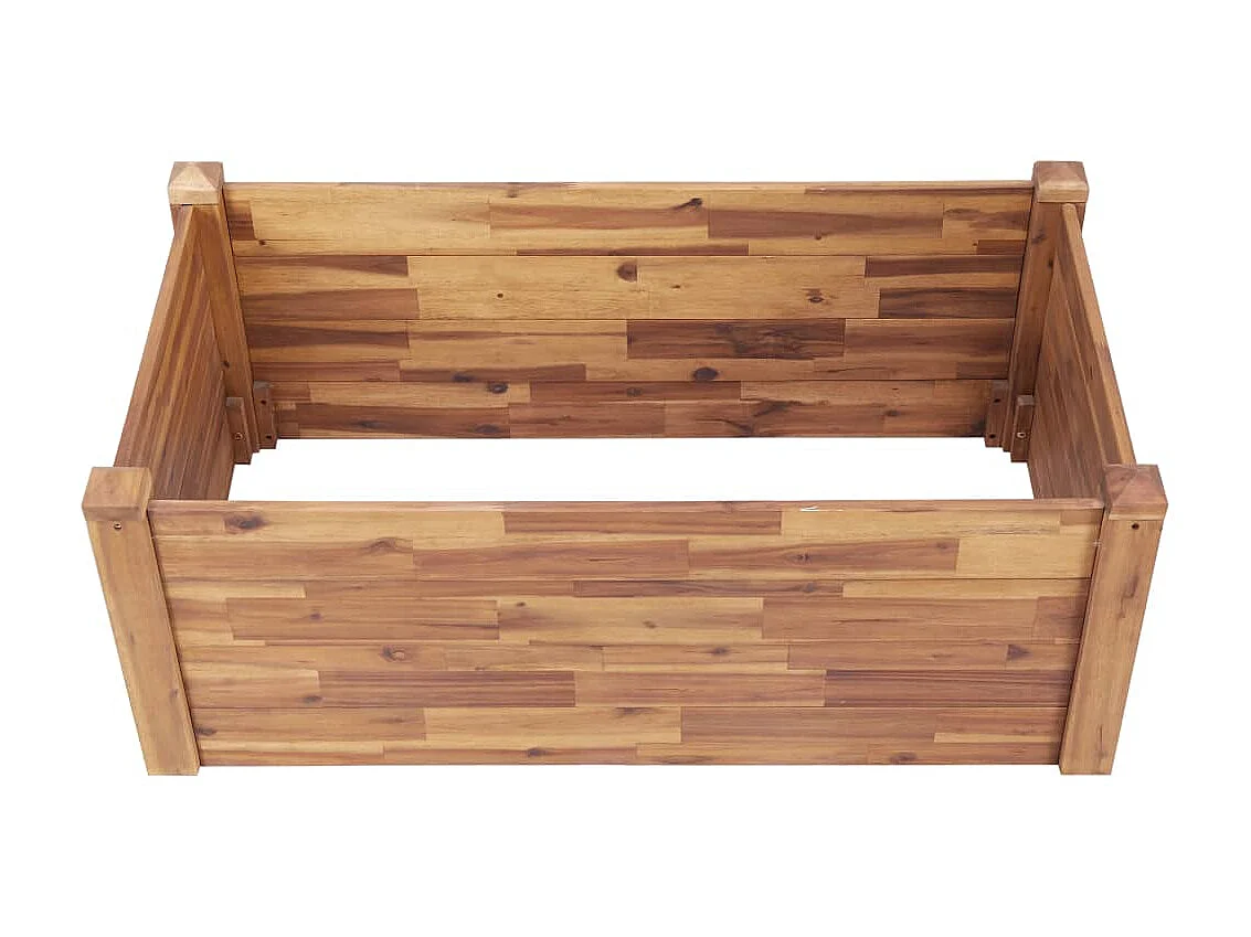 Jardinière 110x60x44 Bois massif d'acacia