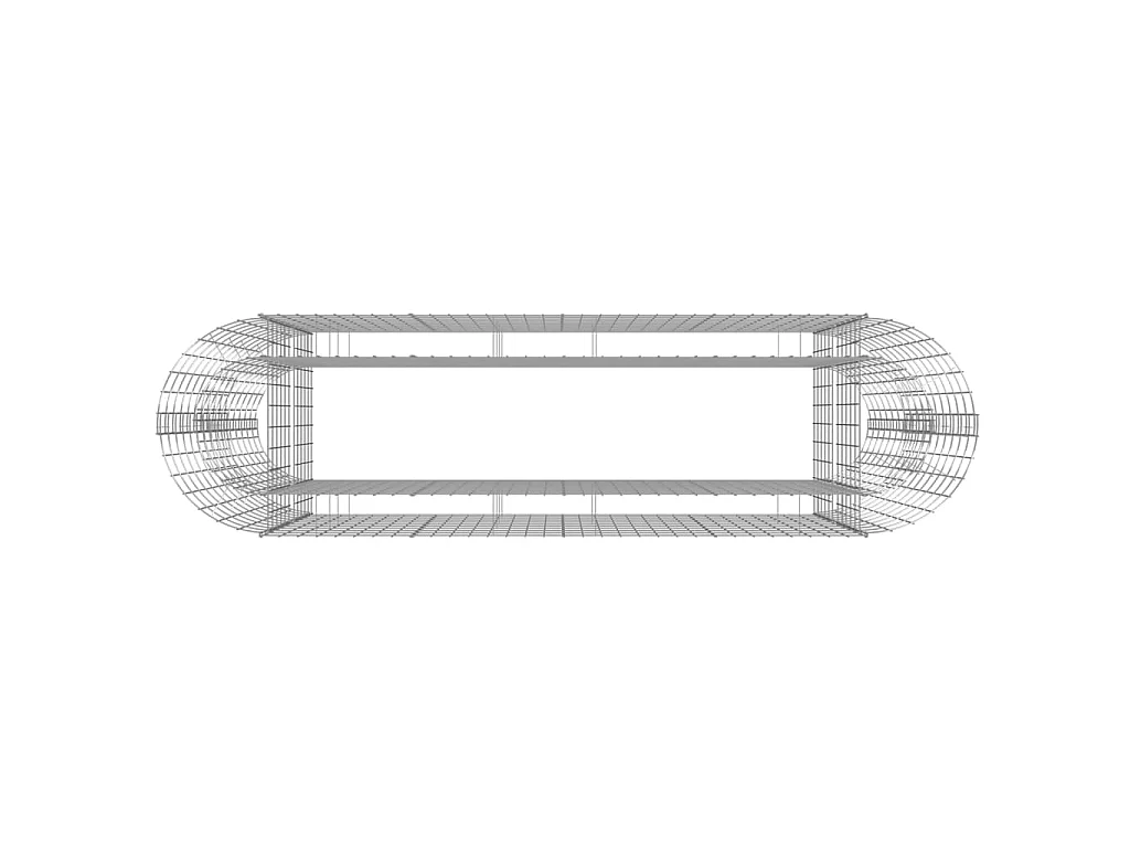 Lit surélevé à gabion Fer galvanisé 190x50x100