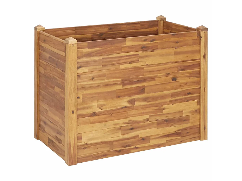 Jardinière 110x60x84 Bois massif d'acacia