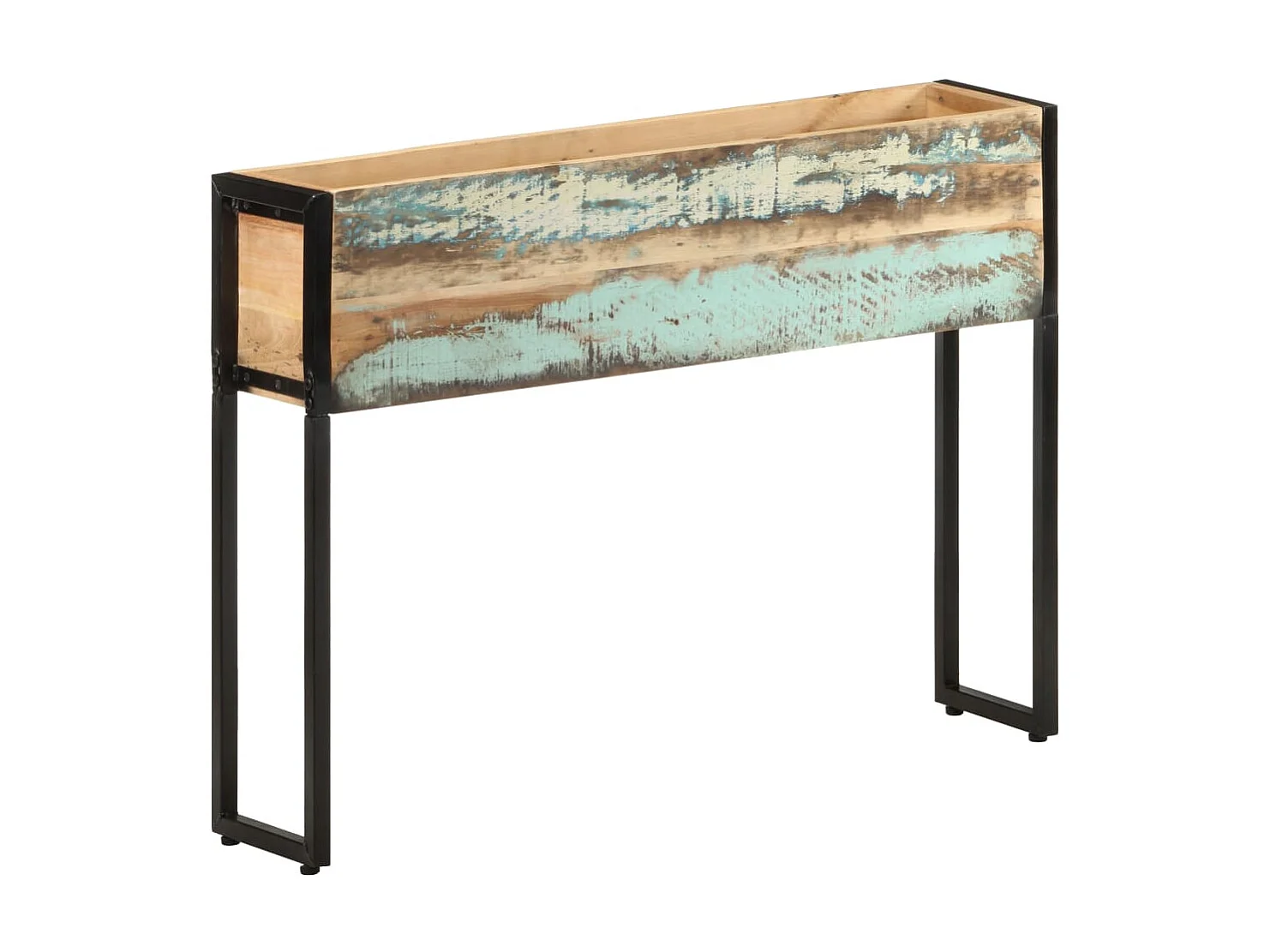 Jardinière 90x20x68 Bois de récupération massif